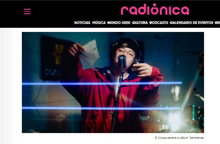 Medios de comunicación hablando sobre el lanzamiento musical de El Muisca, rapero bogotano de rap consciente y esencia urbana.