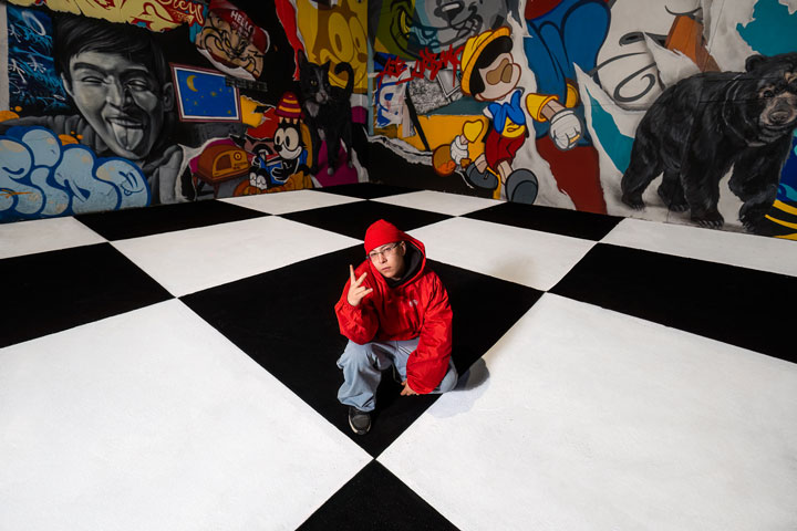 El Muisca ft NFX y Fisher Showa promocionando Fiel a la Plata, colaboración de rap colombiano y chileno